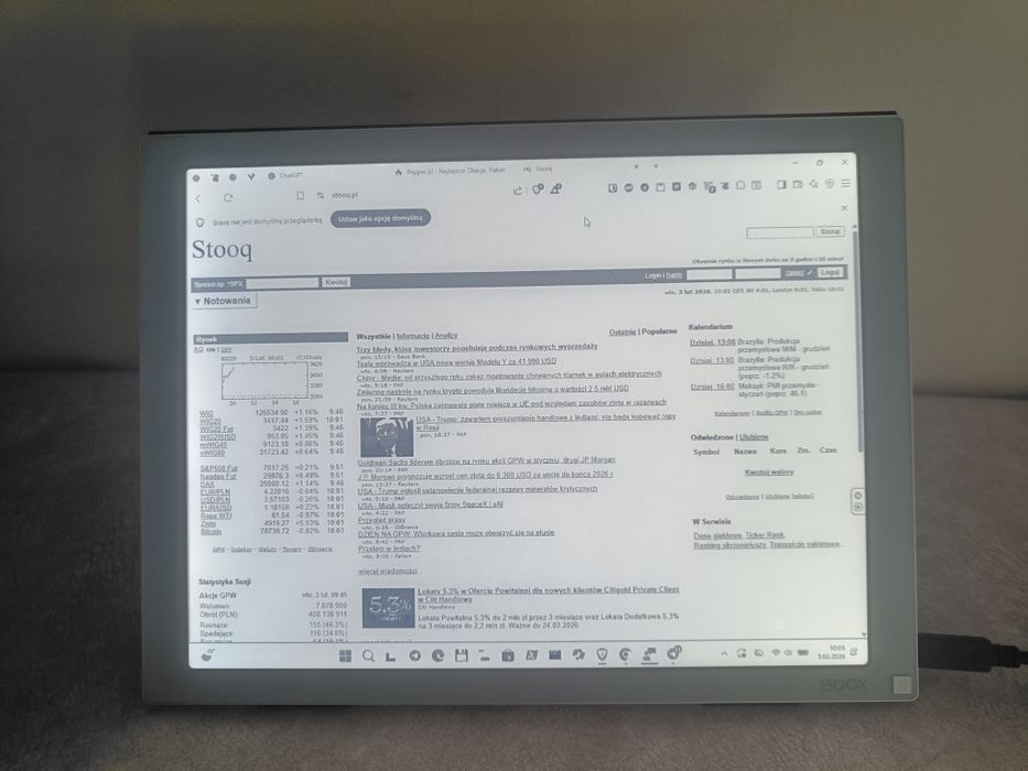 Monitor e-ink z ekranem dotykowym Onyx Boox Mira 13,3