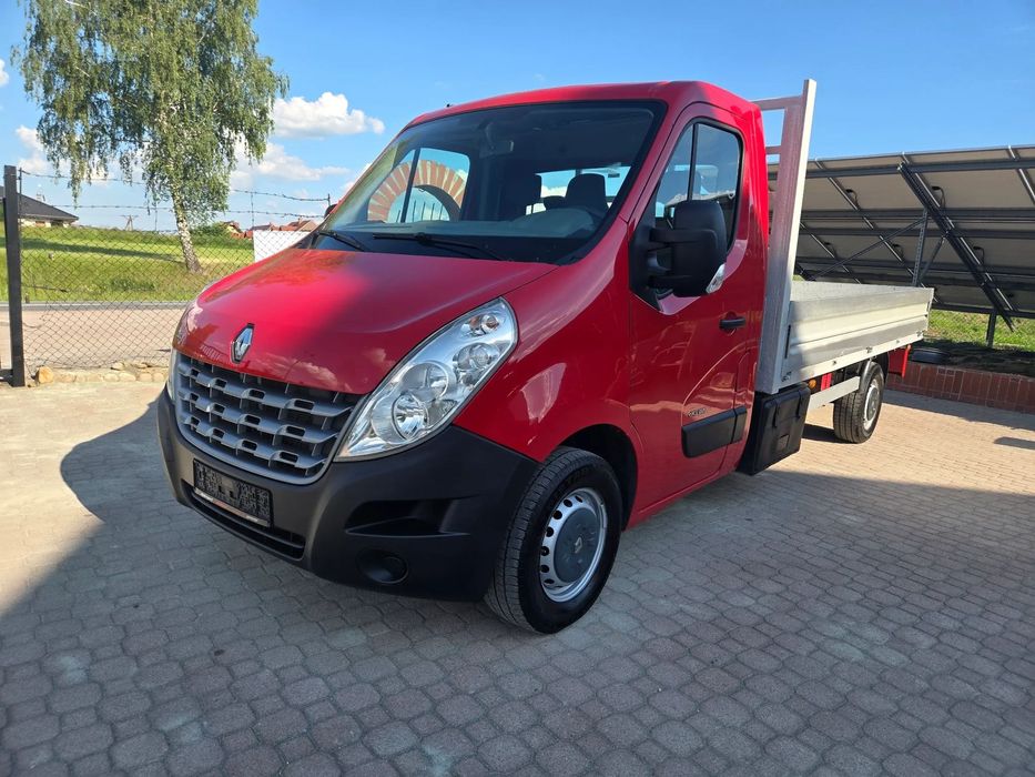 Renault MASTER  zarejestrowanyPrycza, paka, 3 osoby, długa skrzynia, faktura Vat Marża