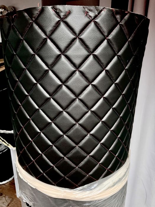 Pikowana  ekoskóra  na piance 10mm