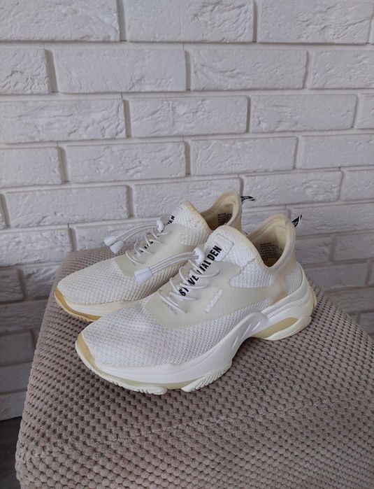 Buty sportowe Steve Madden białe kremowe sneakersy
