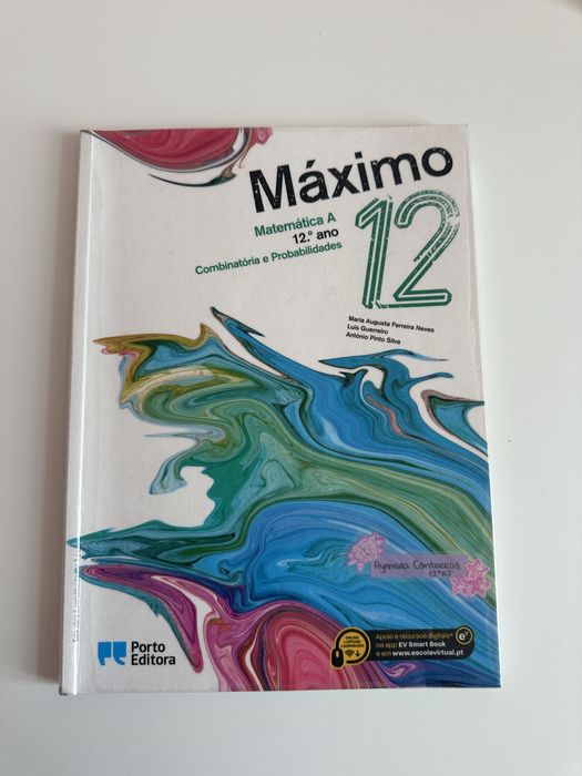Manual de Matemática 12 ano “Máximo” 3 partes e Caderno de Atividades