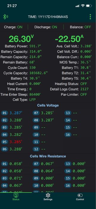 Акумулятор LiFePO4 24V 314Ah (8 кВт·год)