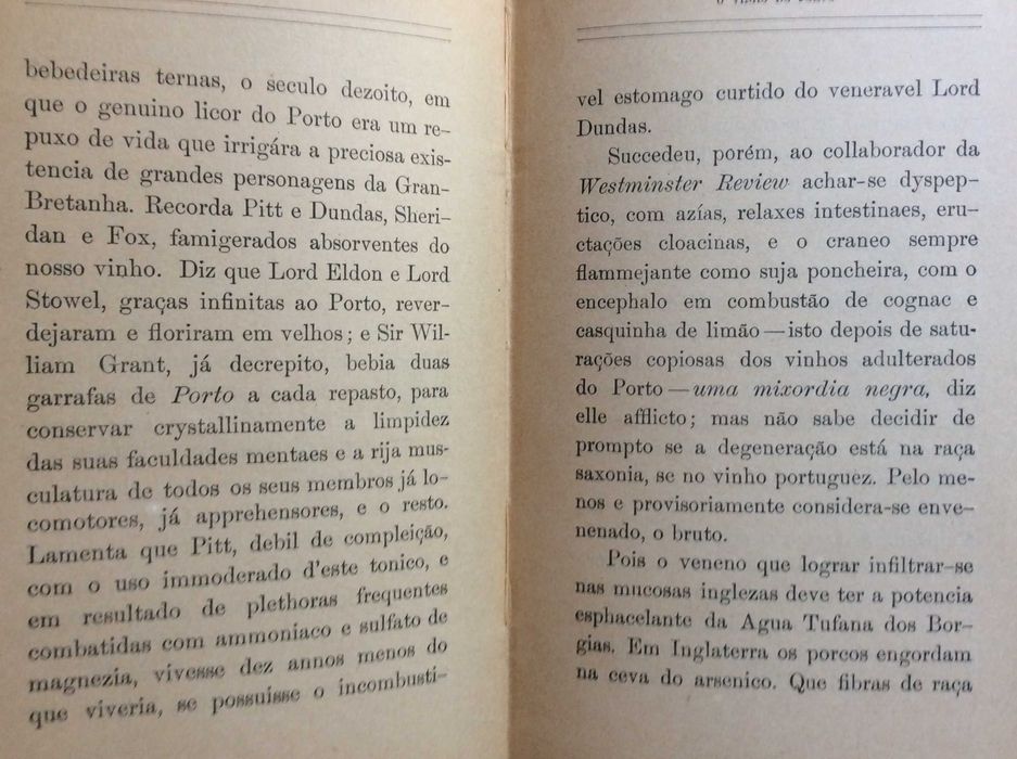 Camillo Castello Branco -O Vinho do Porto. Processo D'Uma...1903. Raro