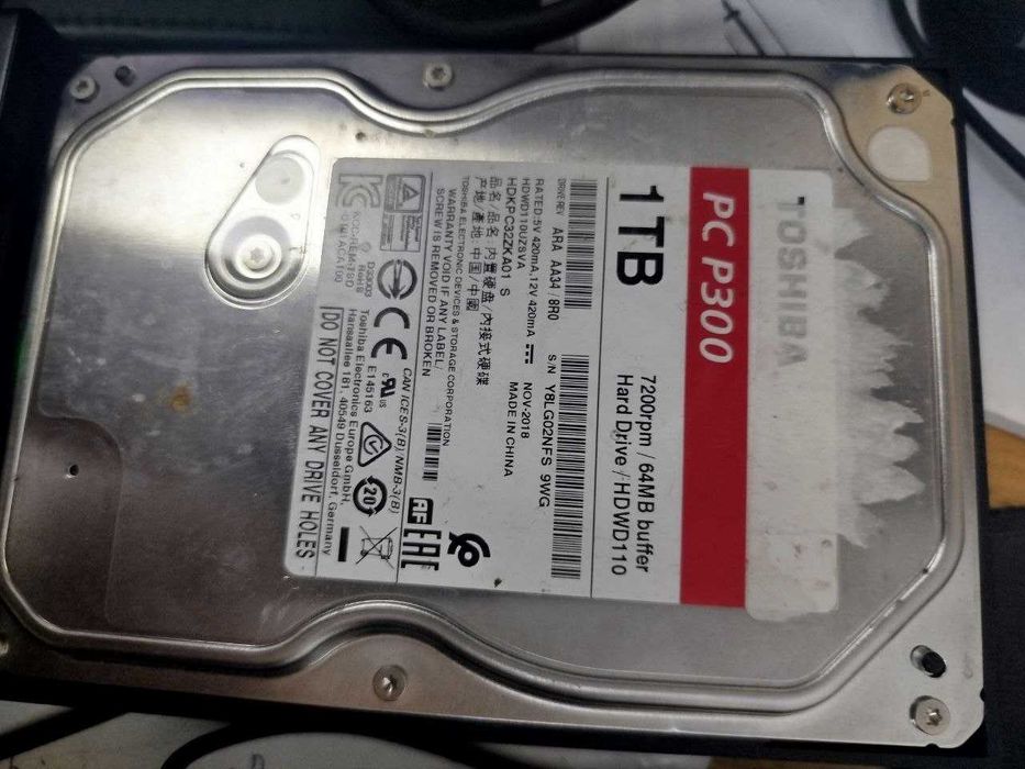 Жорсткий диск HDD 3.5" 2TB/4TB — WD, Toshiba, Seagate