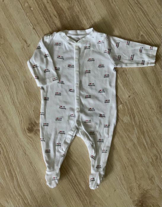 Piżamka śpiochy pajacyk H&M napisy