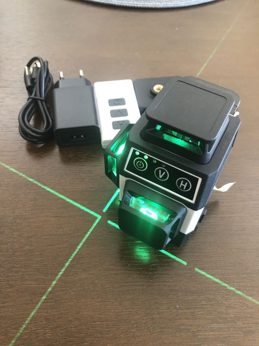 Zielony laser krzyżowy 360 4D poziomica laserowa 16 linii