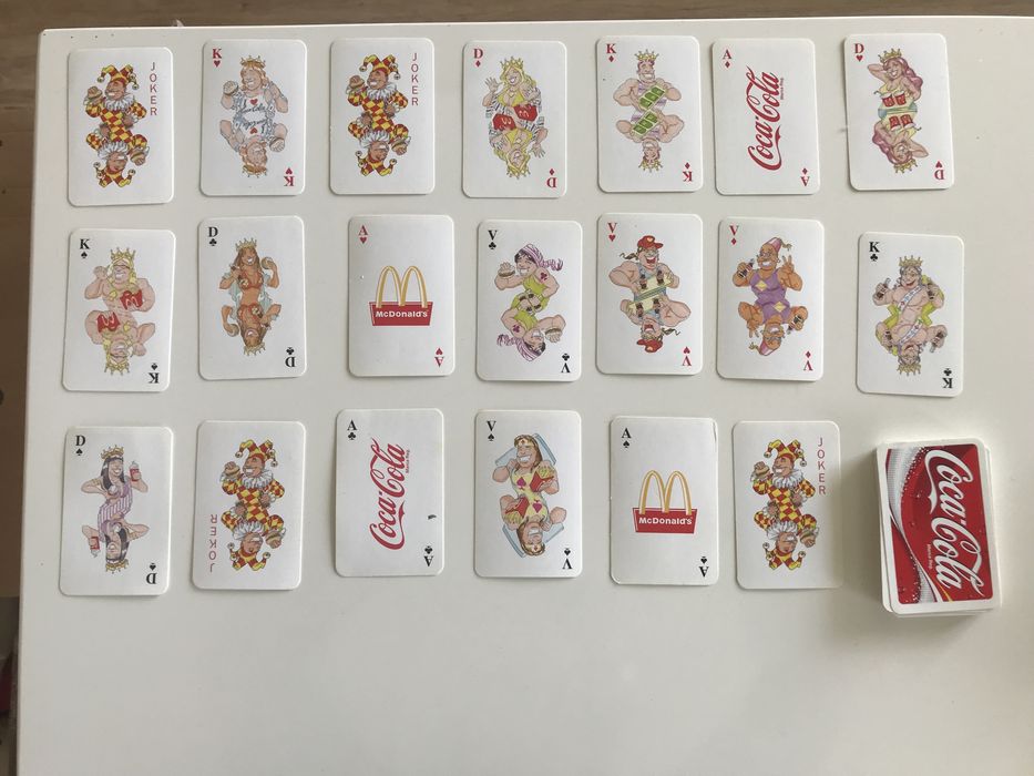 Jogo UNO antigo + baralho cartas Coca-cola + baralho de cartas