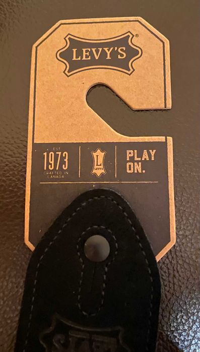 Correia de guitarra LEVY'S Cotton com pontas em camurça