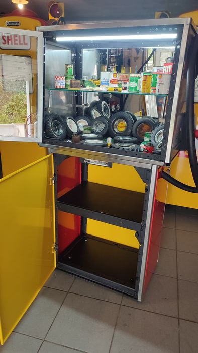 Bomba de gasolina shell expositor