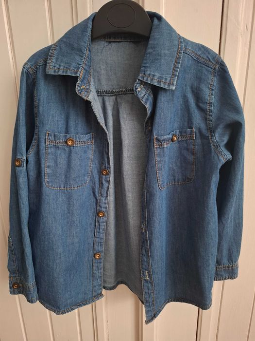 Jeans, dżinsowa miękka koszula dla chłopca 116