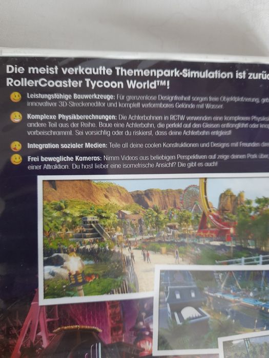 RollerCoaster Tycoon World – PC DVD Nowa, Folia