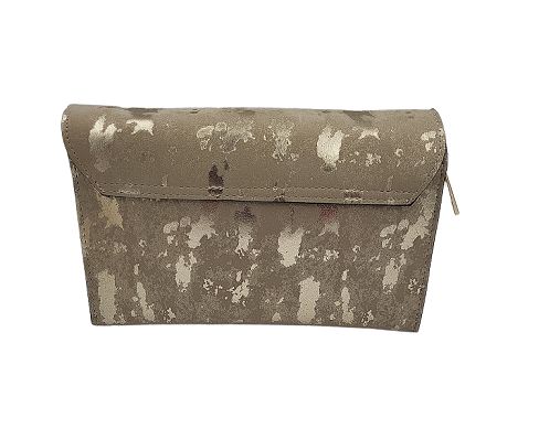 Torebka listonoszka Massimo Conti trzy komory beż ze złotym Dubaj