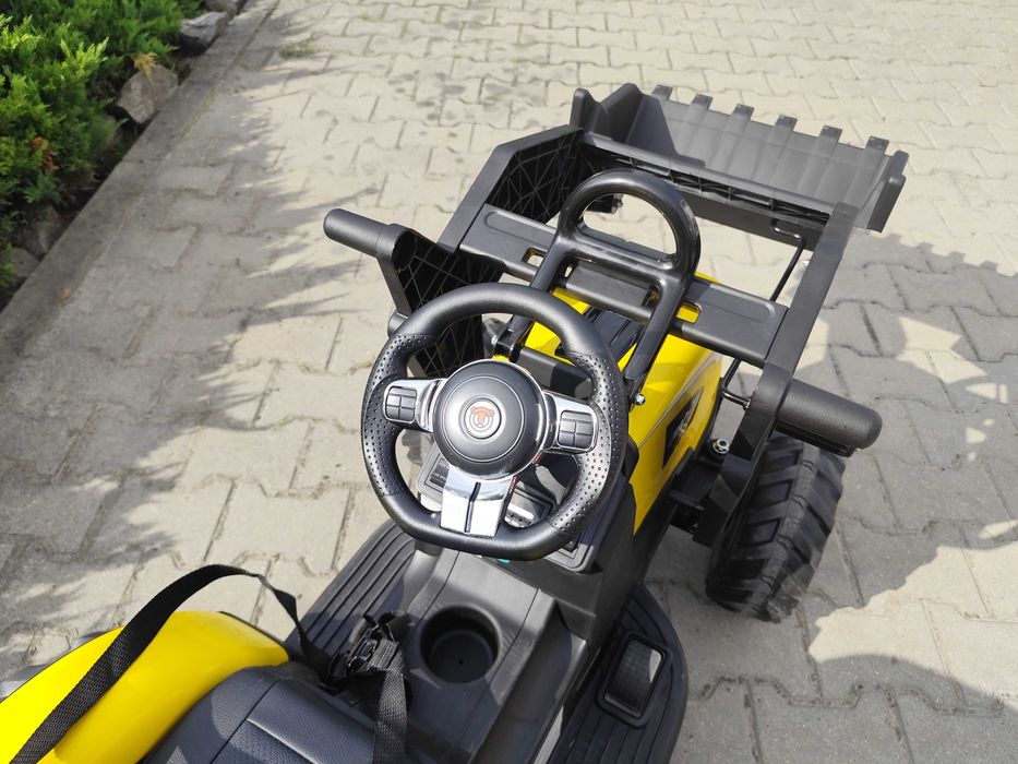 Wielki Traktor T720 Koparka 24V z Przyczepka | 2x200W | Pilot | EVA | Dla dzieci 2-6 lat