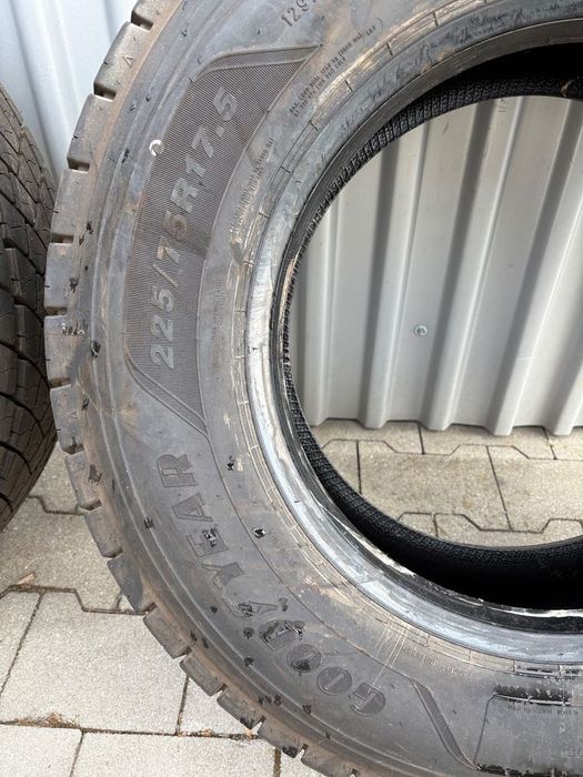 opony goodyear kmax d 225/75r 17.5” jak nowe 2025