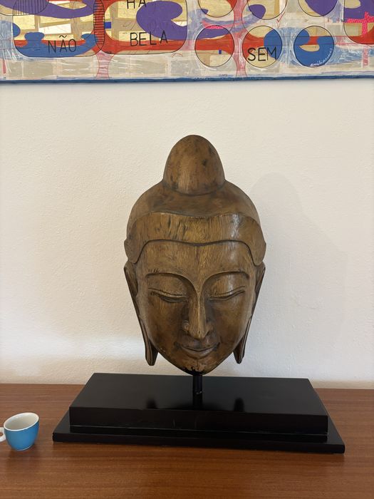 Escultura Cabeça de Buda grande dimensāo