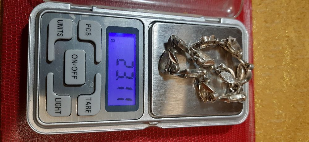 Срібний браслет з цирконами !925 проби !