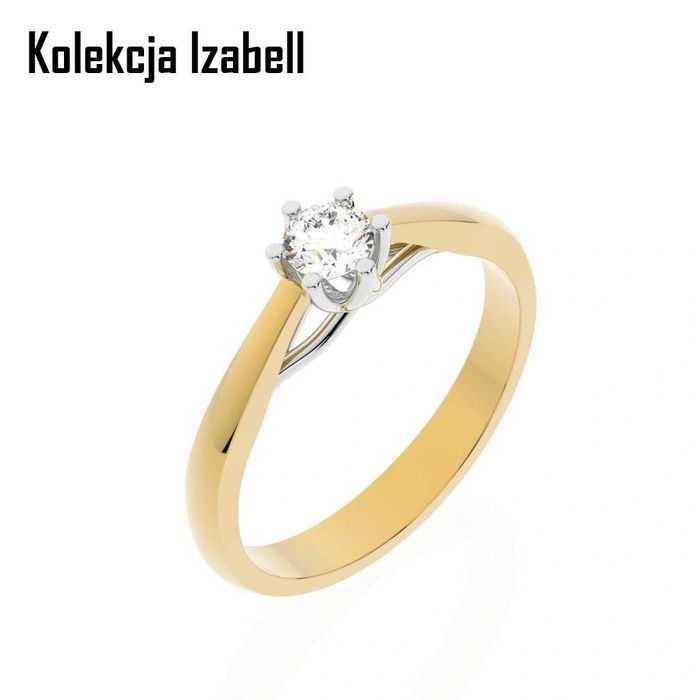 Pierścionek zaręczynowy z Diamentem - SALON JUBILERSKI, DUŻY WYBÓR