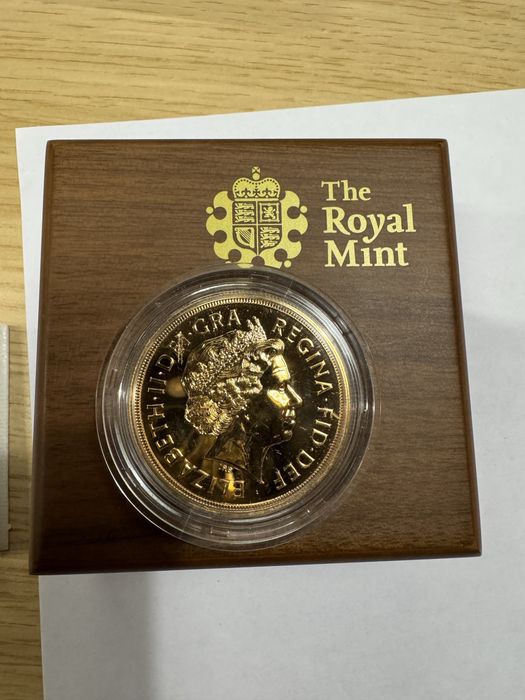 Золота монета Великобританія «Соверен 5 фунтів»2011 р.в