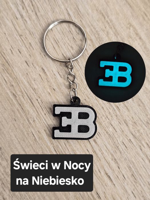 Breloczek Bugatti- Świeci w Nocy! 3d -Druk3d fidget Keychain mixGadzet