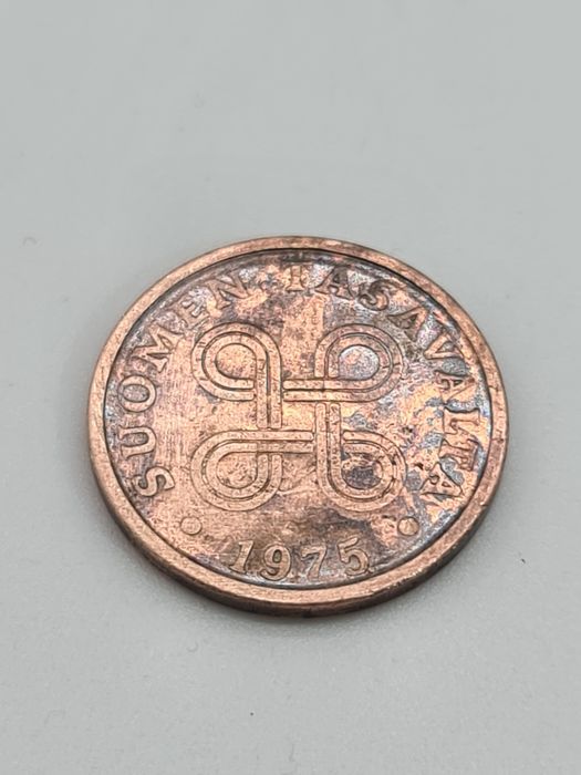 Moeda de 5 pennia Finlândia 1975