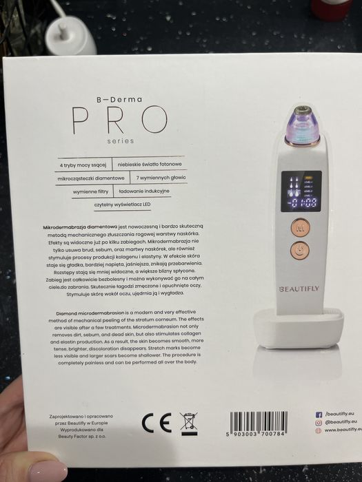 Beautifly Mikrodermabrazja diamentowa B-Derma PRO jak nowa