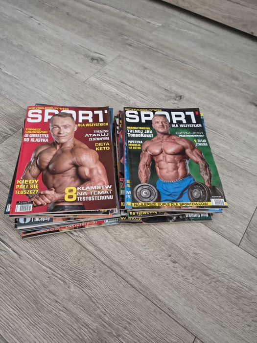 Kolekcja magazynów kulturystycznych