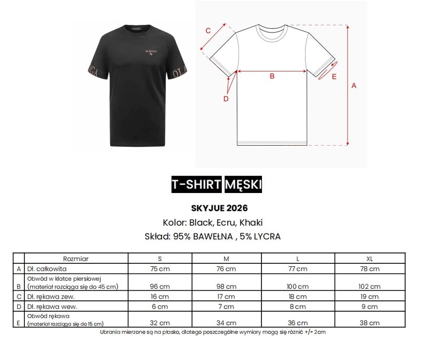 O’la Voga / t-shirt męski / ecru / S