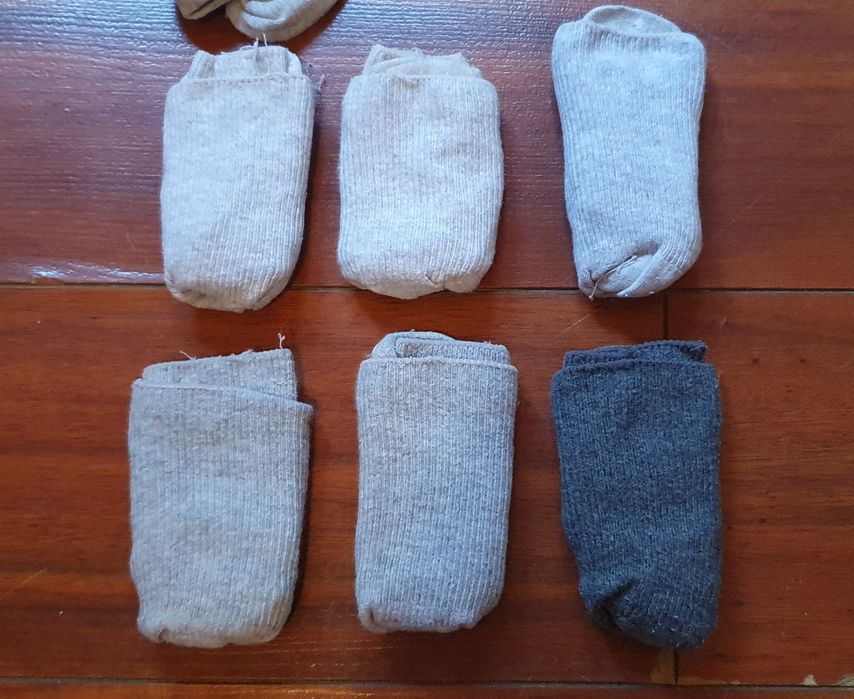 8 pares meias unisexo tam.19-21