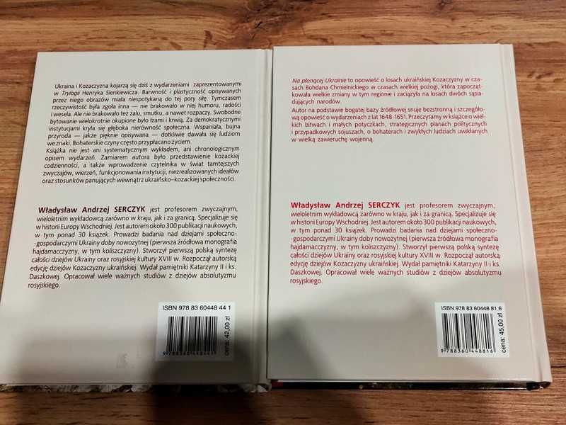 2 książki Na dalekiej Ukrainie Dzieje Kozaczyzny, Na płonącej Ukrainie