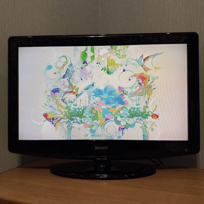 Телевизор Saturn LCD329 32” HD, HDMI, USB, полностью рабочий
