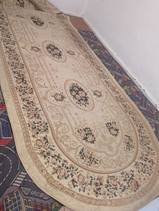 Клим овальний , Килим 4*4 м с большим ворсом
