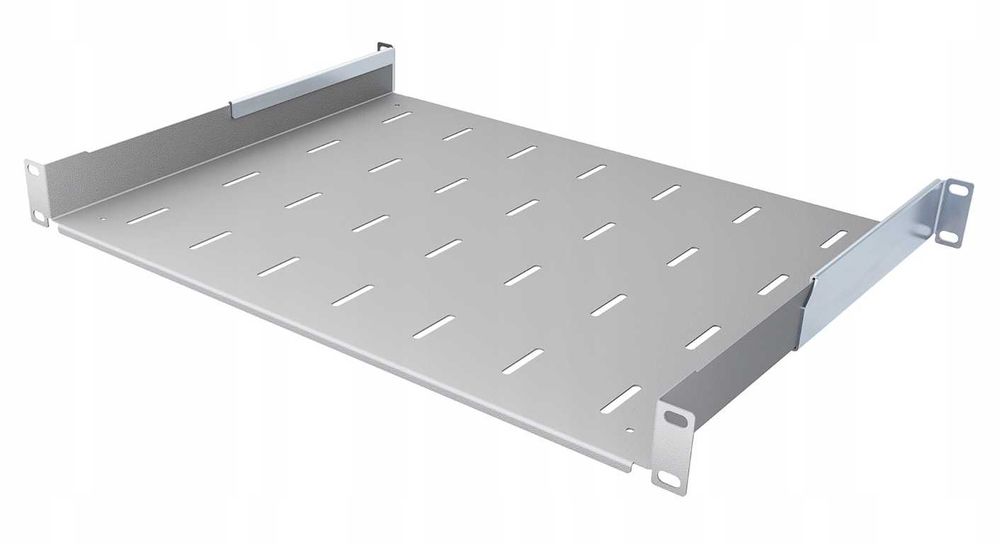 Półka RACK 19" 1U 350mm Regulowana 350-510 mm do Szaf RACK Stalflex
