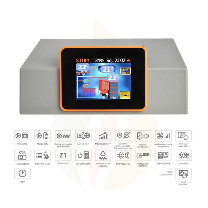 Kocioł z Podajnikiem na Pellet 19kW 5 klasa Ekodesign Piec Dotacja Eko