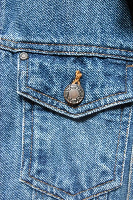 kurtka katana dżinsowa jeansowa Bershka XS S