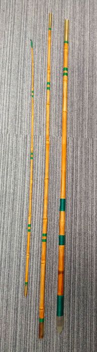 Przepiękna wędka bambusowa odnowiona trzy skladowa 390 cm