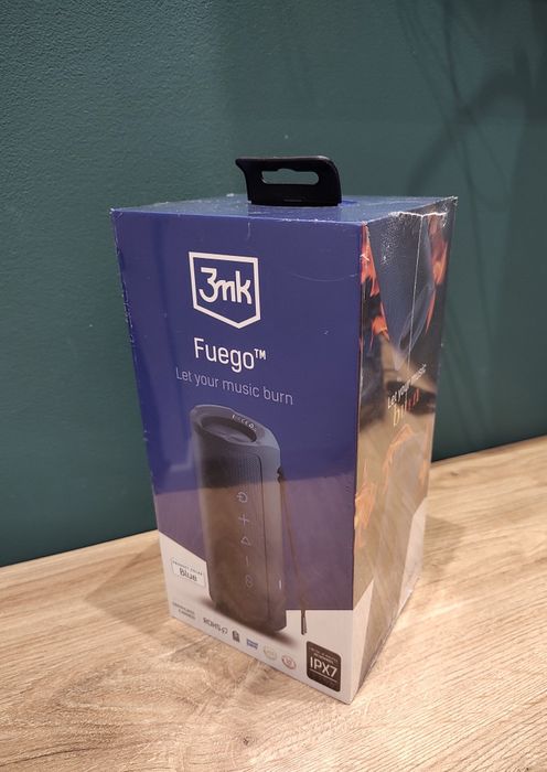 Głośnik bluetooth 3mk Fuego niebieski nowy w folii