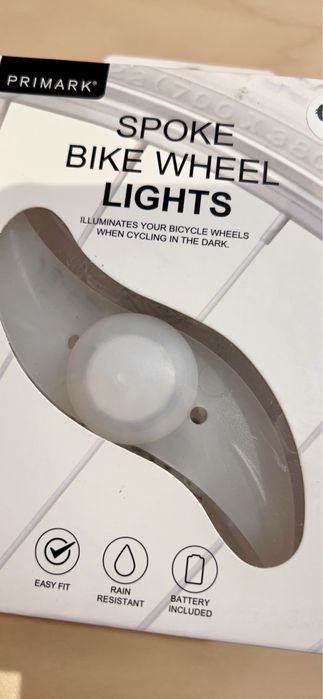 Luzes refletoras para sinalizar bicicleta