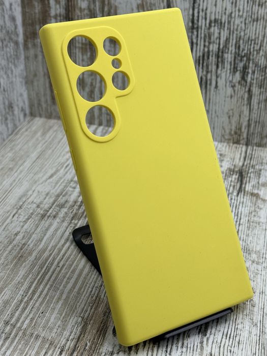 Не пачкаются! Чехол Silicone Case на Samsung S24 Ultra Чохол