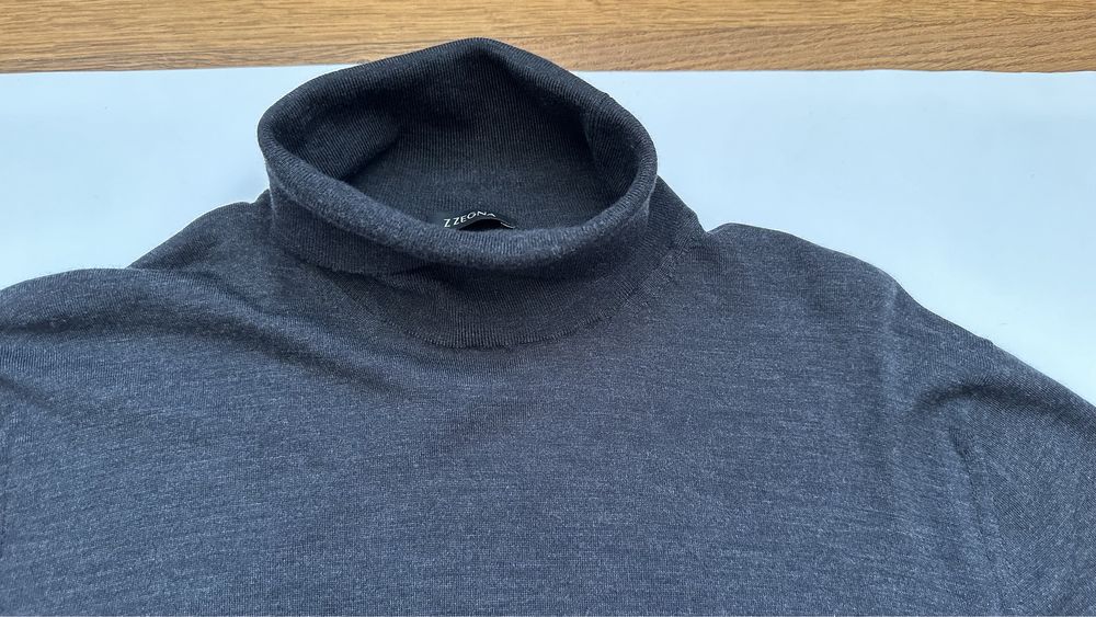 Светр Zegna оригінал XL-XXL гольф з кашеміру