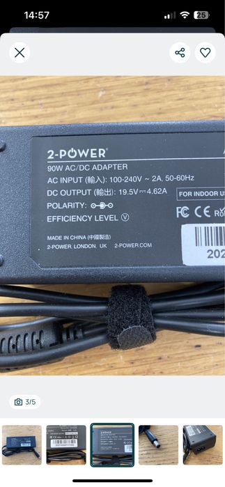 Adaptador transformador 2-Power CAA0689B - Novo