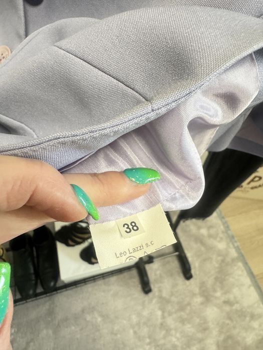 Żakiet elegancki 38 M błękitny