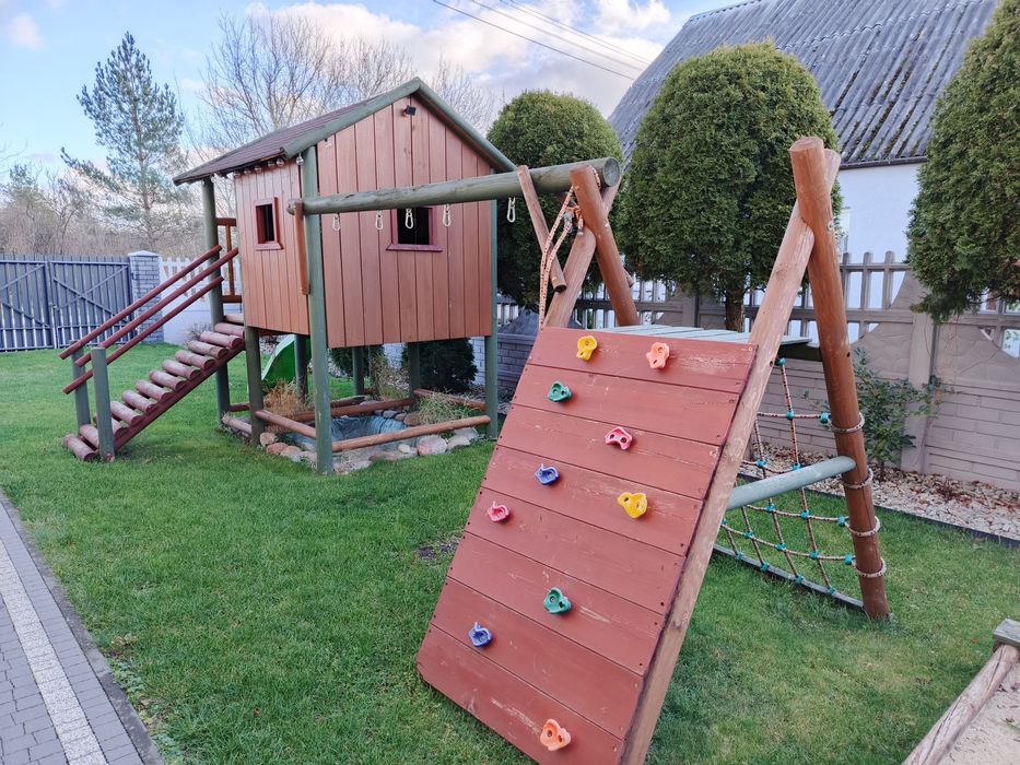 Domek drewniany plac zabaw