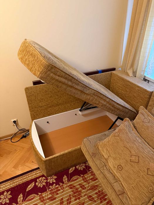 Narożnik tapicerowany do spania