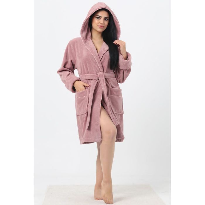 Халаты женские Nusa 6915 бамбук/хлопок укороченные