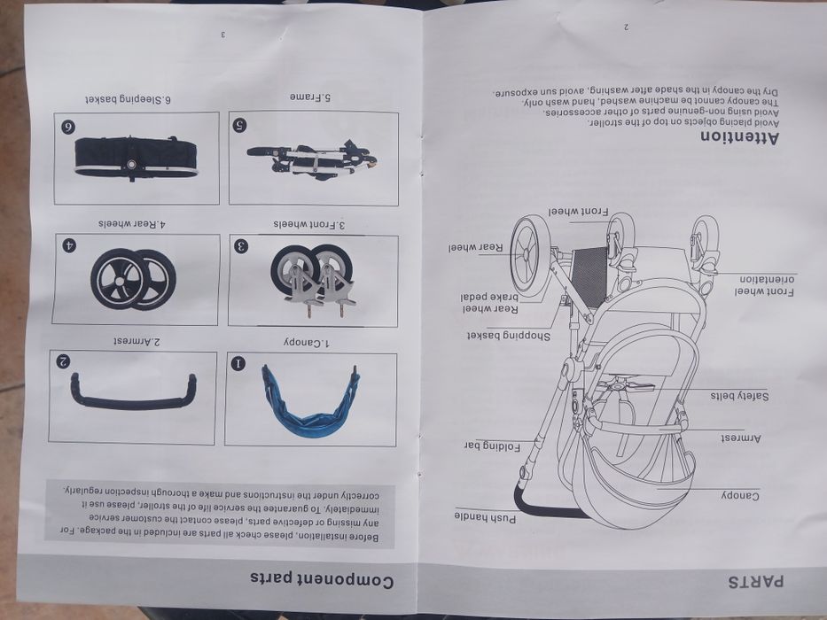Carrinho bebe 530W novo