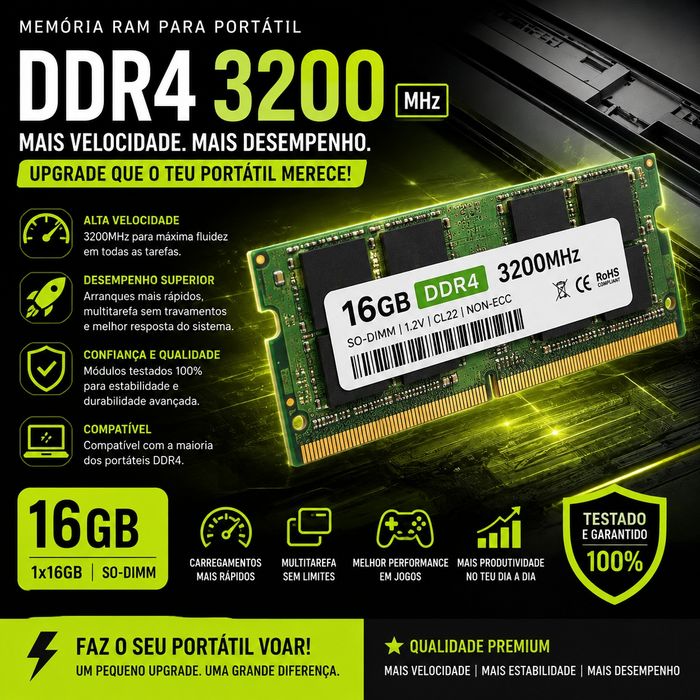 Memória RAM 4GB 3200MHZ