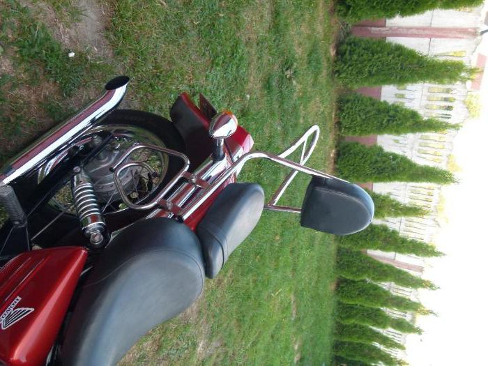 Oparcie Pazażera Honda  VT 125 Shadow edytowane pasażera szyba