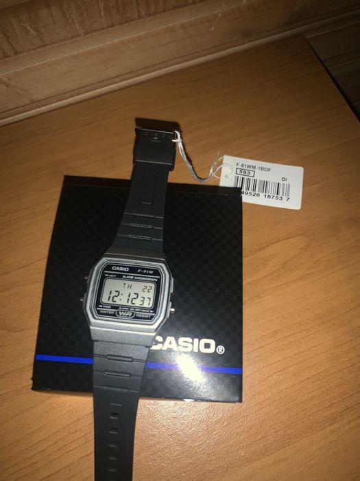 Годинник чоловічий Casio F-91WM-1BDF