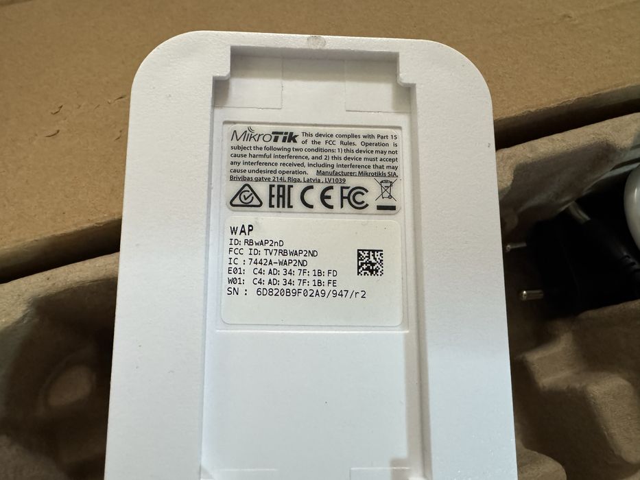 Точка доступу Mikrotik wAP