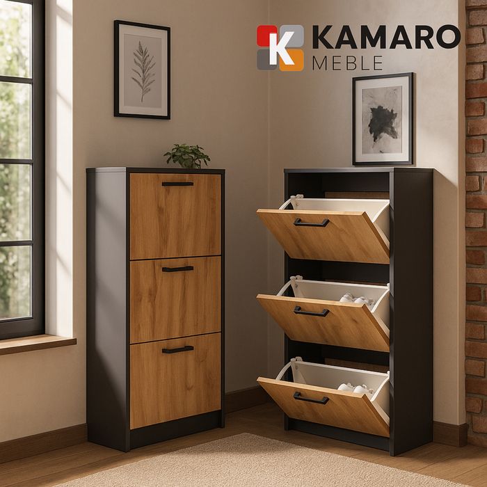 Nowa szafka na buty 116x50x28 - dab sonoma- DOSTĘPNE OD RĘKI